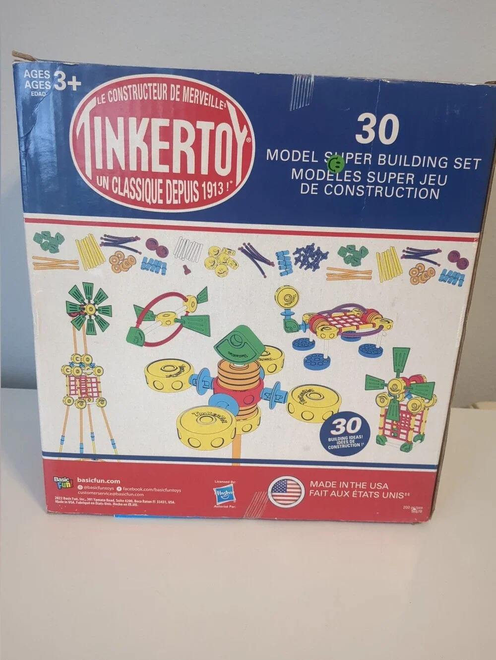 Tinkertoy 30 Model 200 Piece Super Building Set New